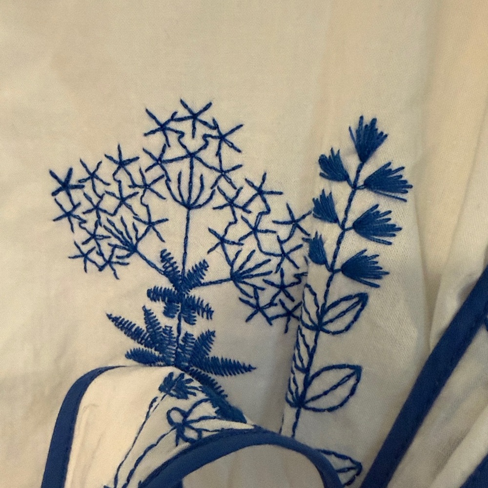 Entro White and Blue Floral Dress - Picture 3 of 10